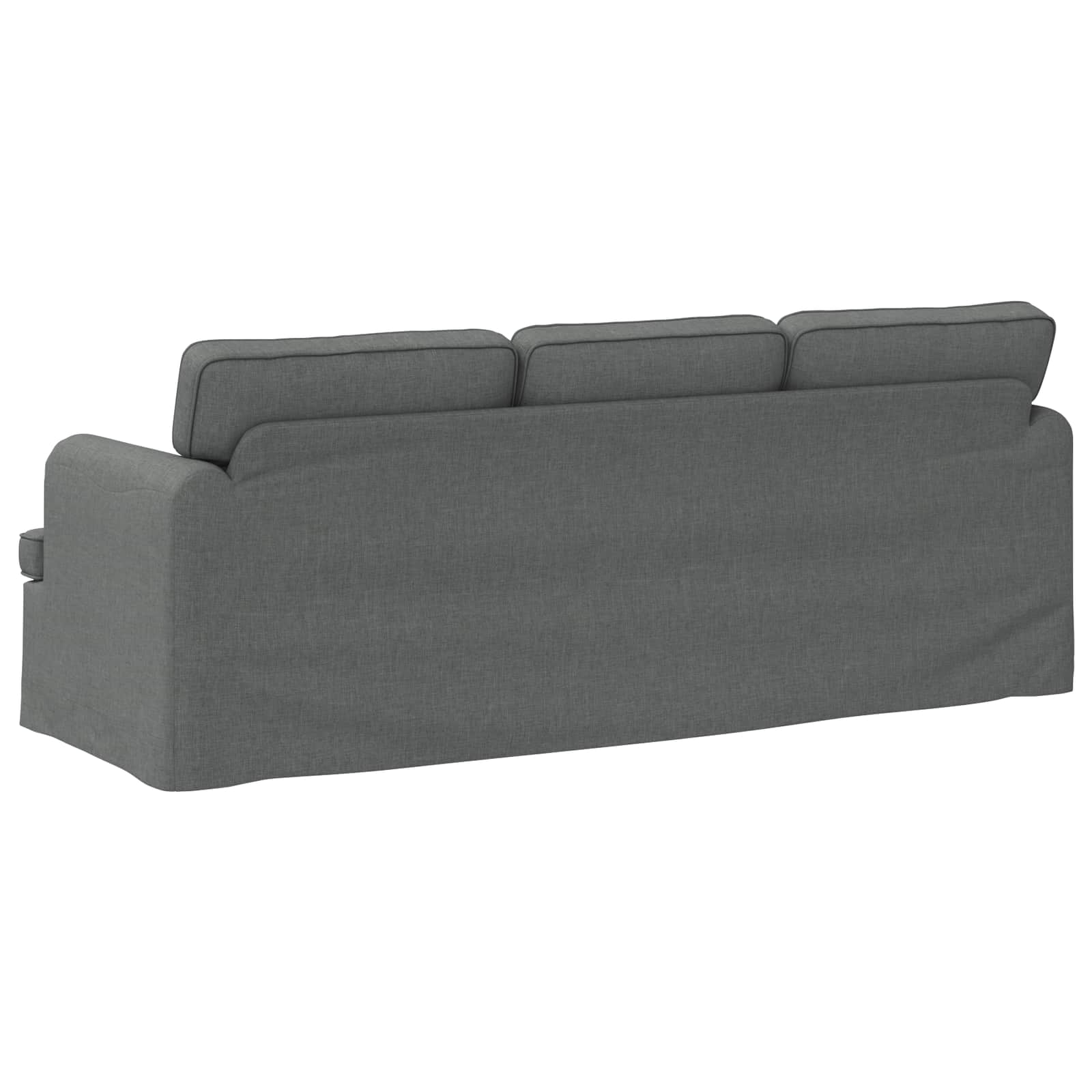 vidaXL Sofa Ciemnoszary 201 x 80 x 85 cm tkanina