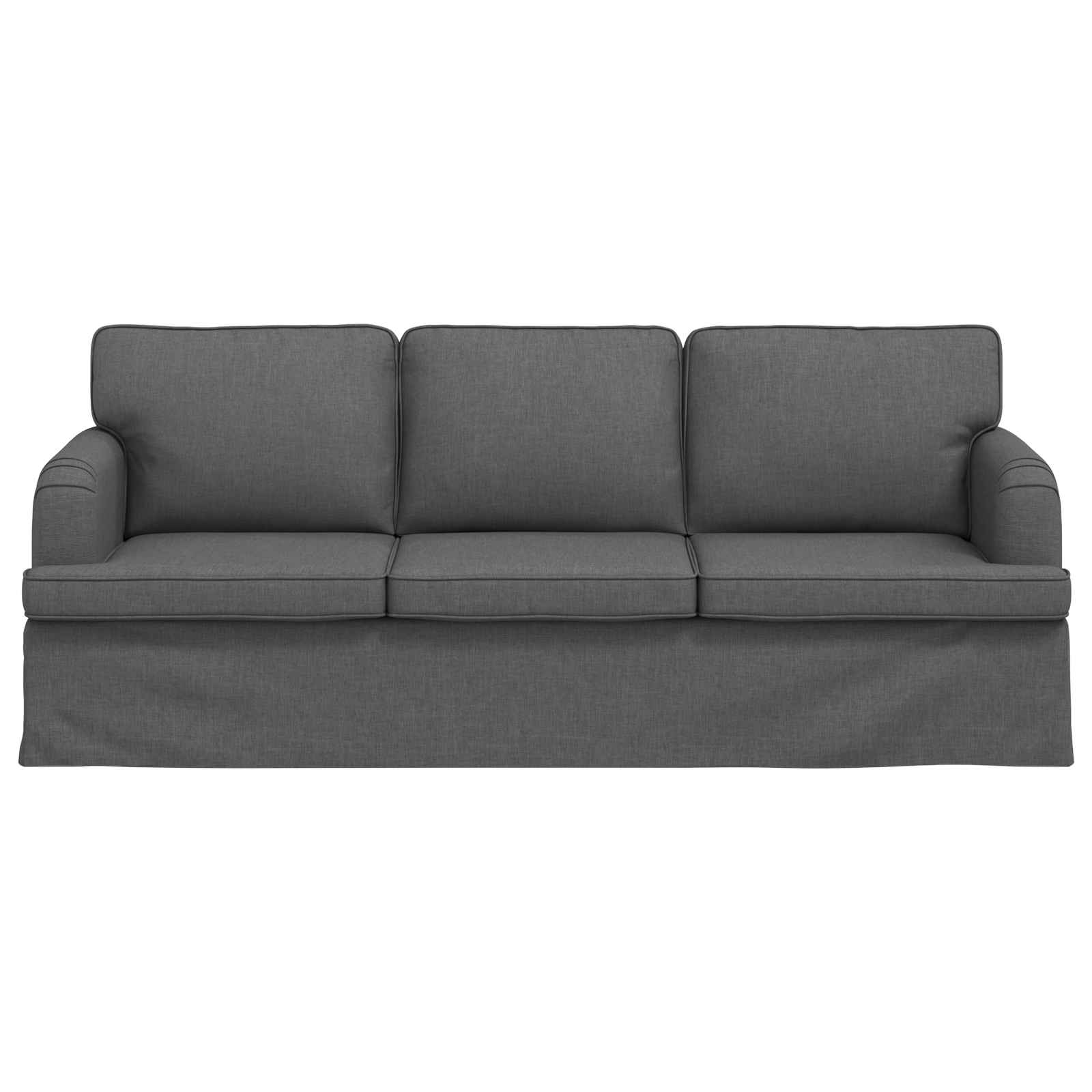 vidaXL Sofa Ciemnoszary 201 x 80 x 85 cm tkanina