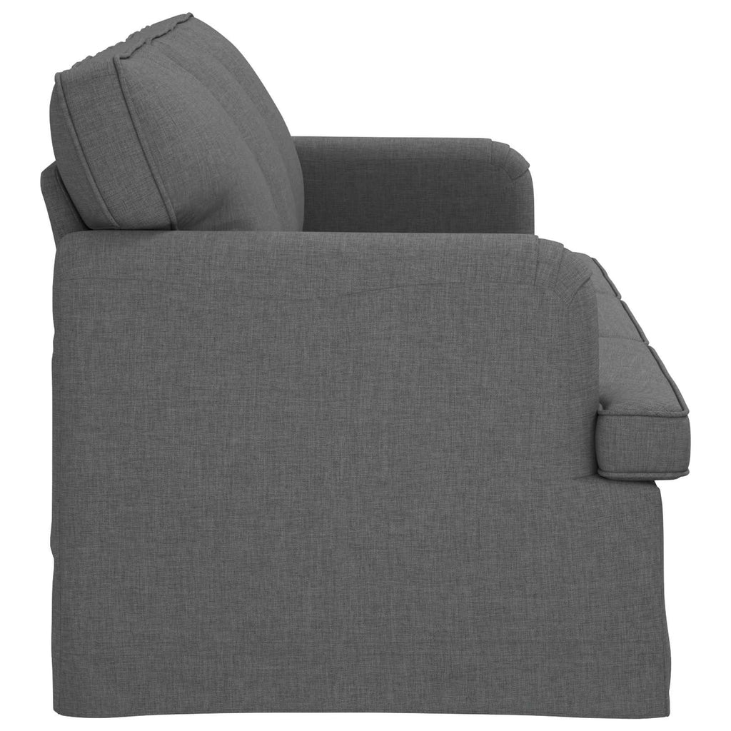 vidaXL Sofa Ciemnoszary 201 x 80 x 85 cm tkanina