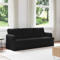 vidaXL Sofa Czarny 201 x 80 x 85 cm tkanina