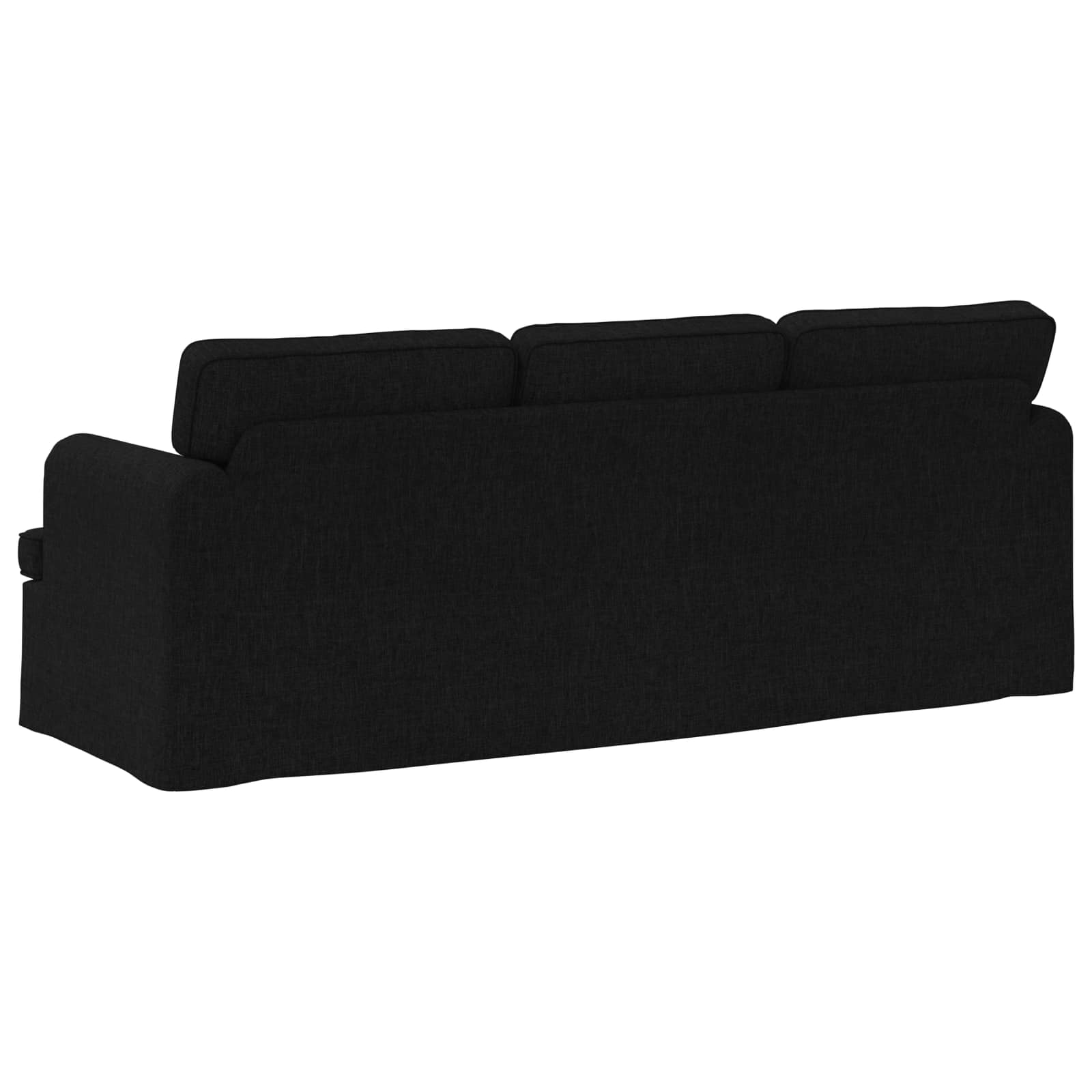 vidaXL Sofa Czarny 201 x 80 x 85 cm tkanina