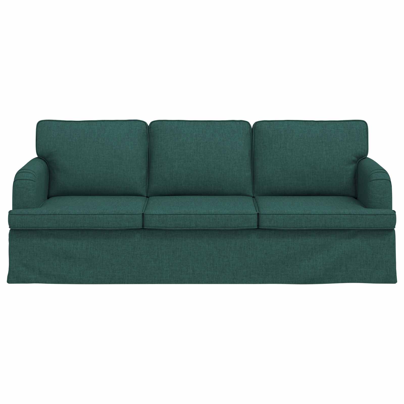 vidaXL Sofa Ciemna zieleń 201 x 80 x 85 cm tkanina