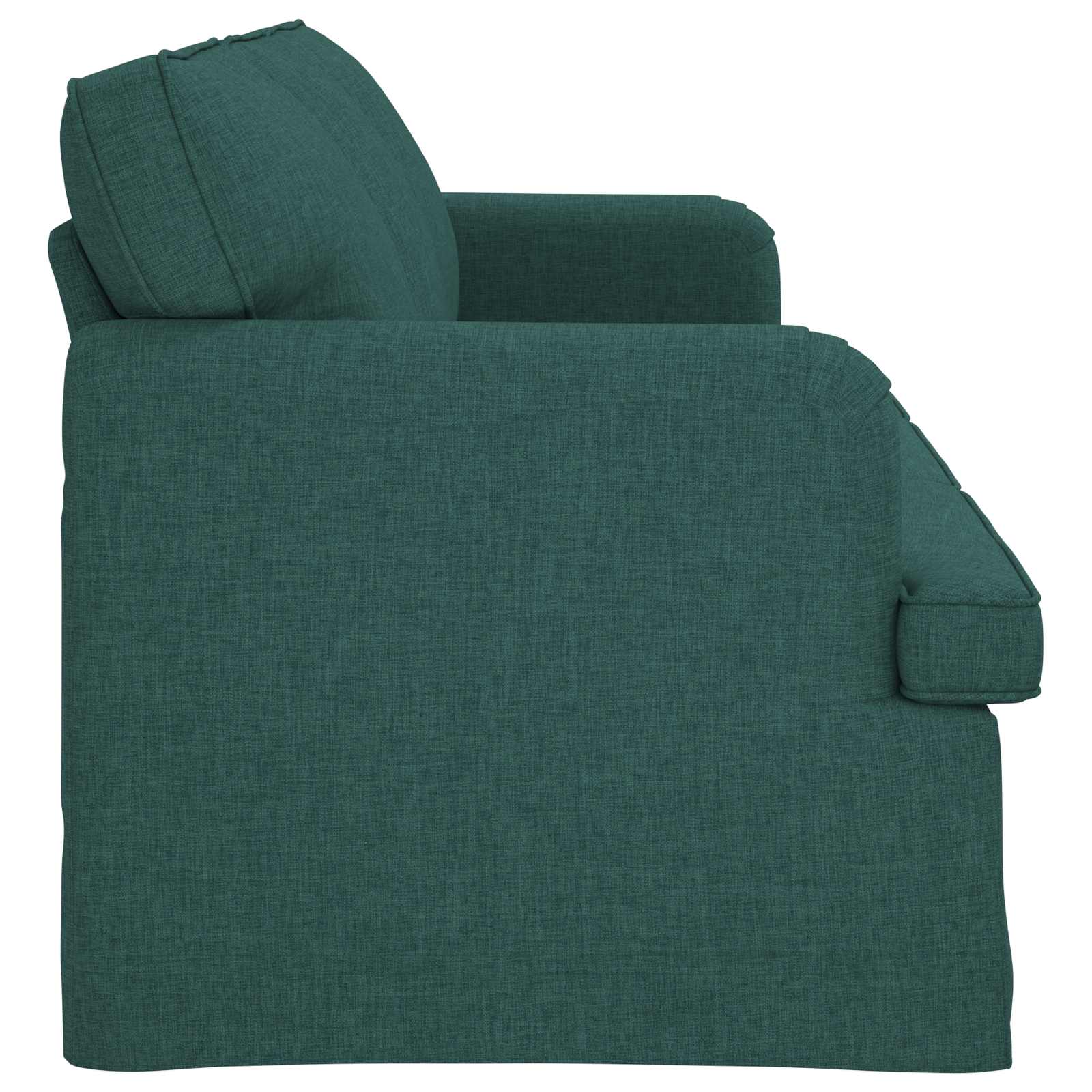 vidaXL Sofa Ciemna zieleń 201 x 80 x 85 cm tkanina
