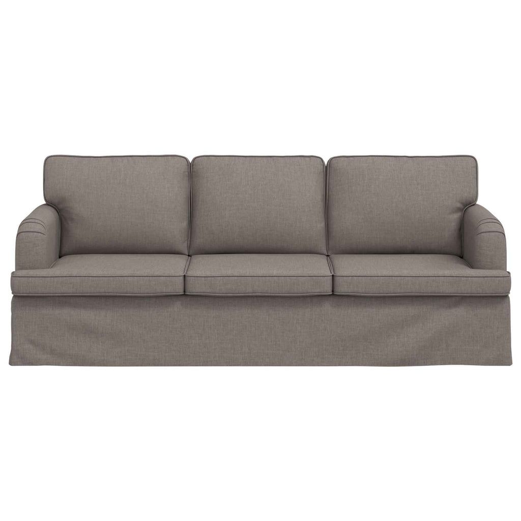 vidaXL Sofa Ciemnoszary 201 x 80 x 85 cm tkanina