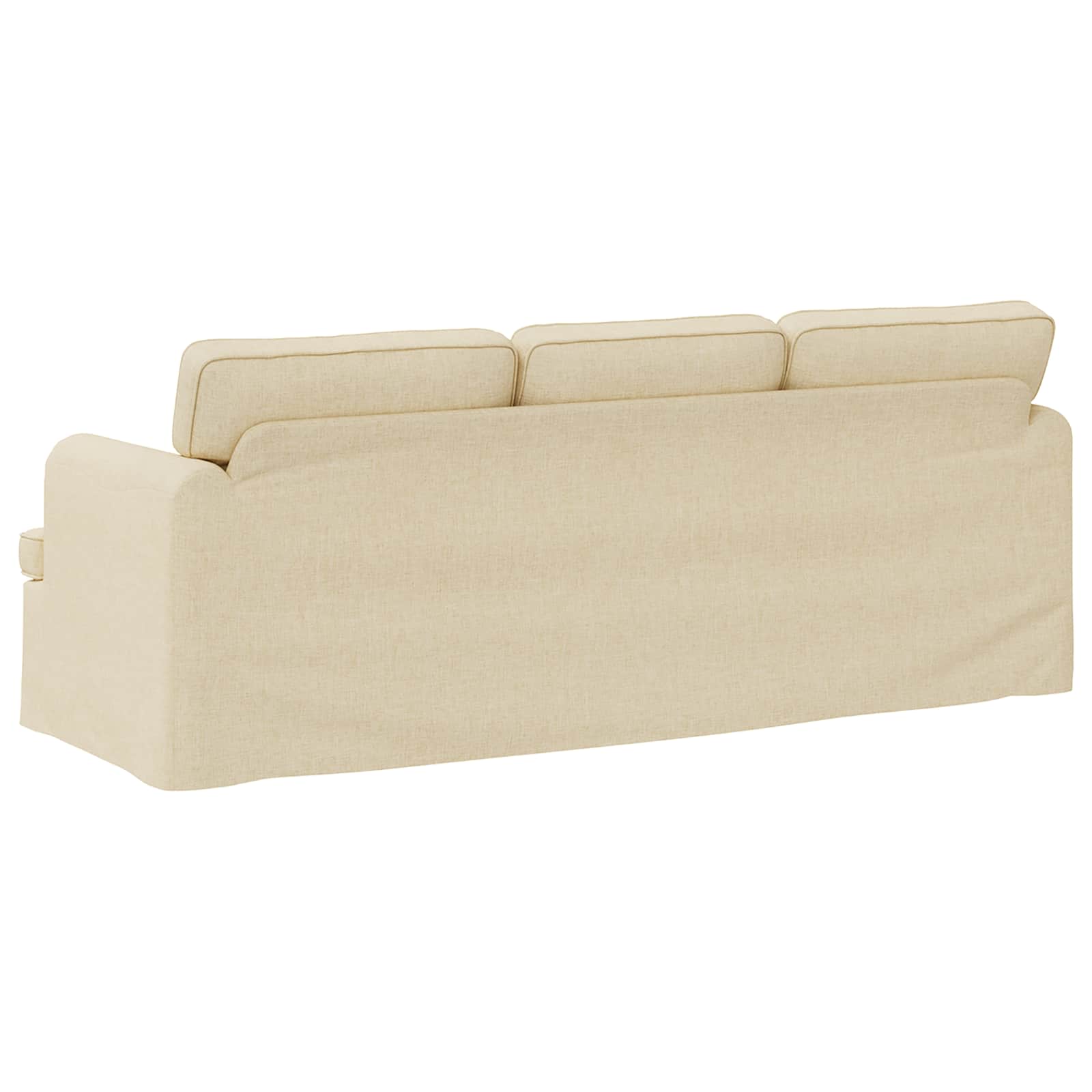 vidaXL Sofa Kremowy 201 x 80 x 85 cm tkanina