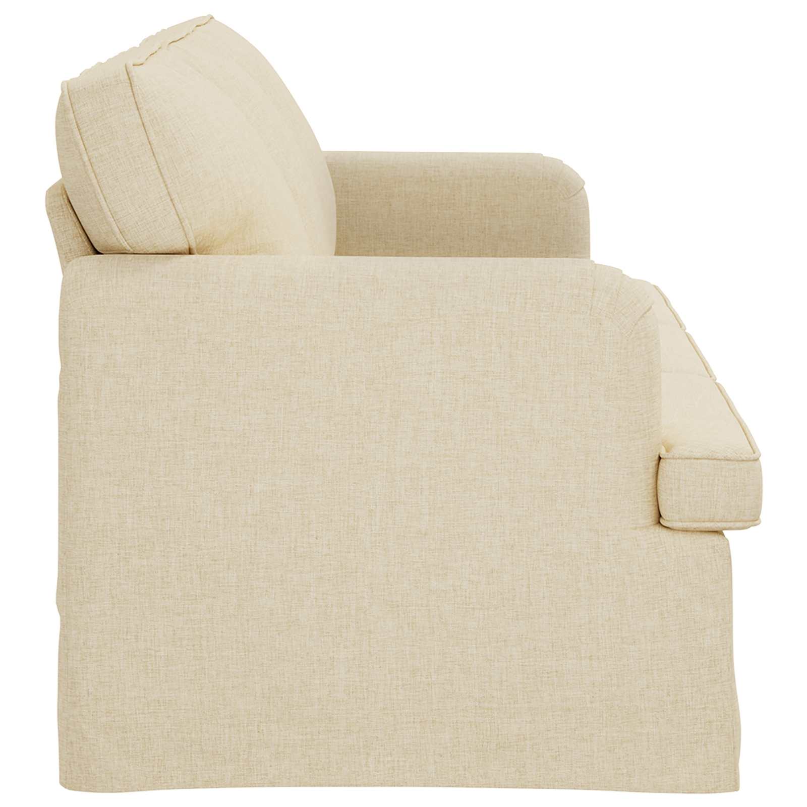 vidaXL Sofa Kremowy 201 x 80 x 85 cm tkanina