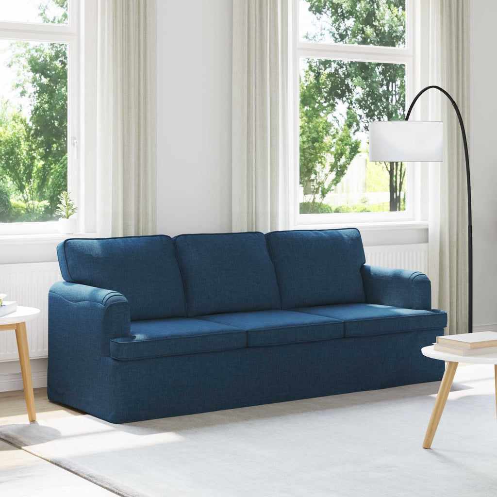 vidaXL Sofa Niebieski 201 x 80 x 85 cm tkanina