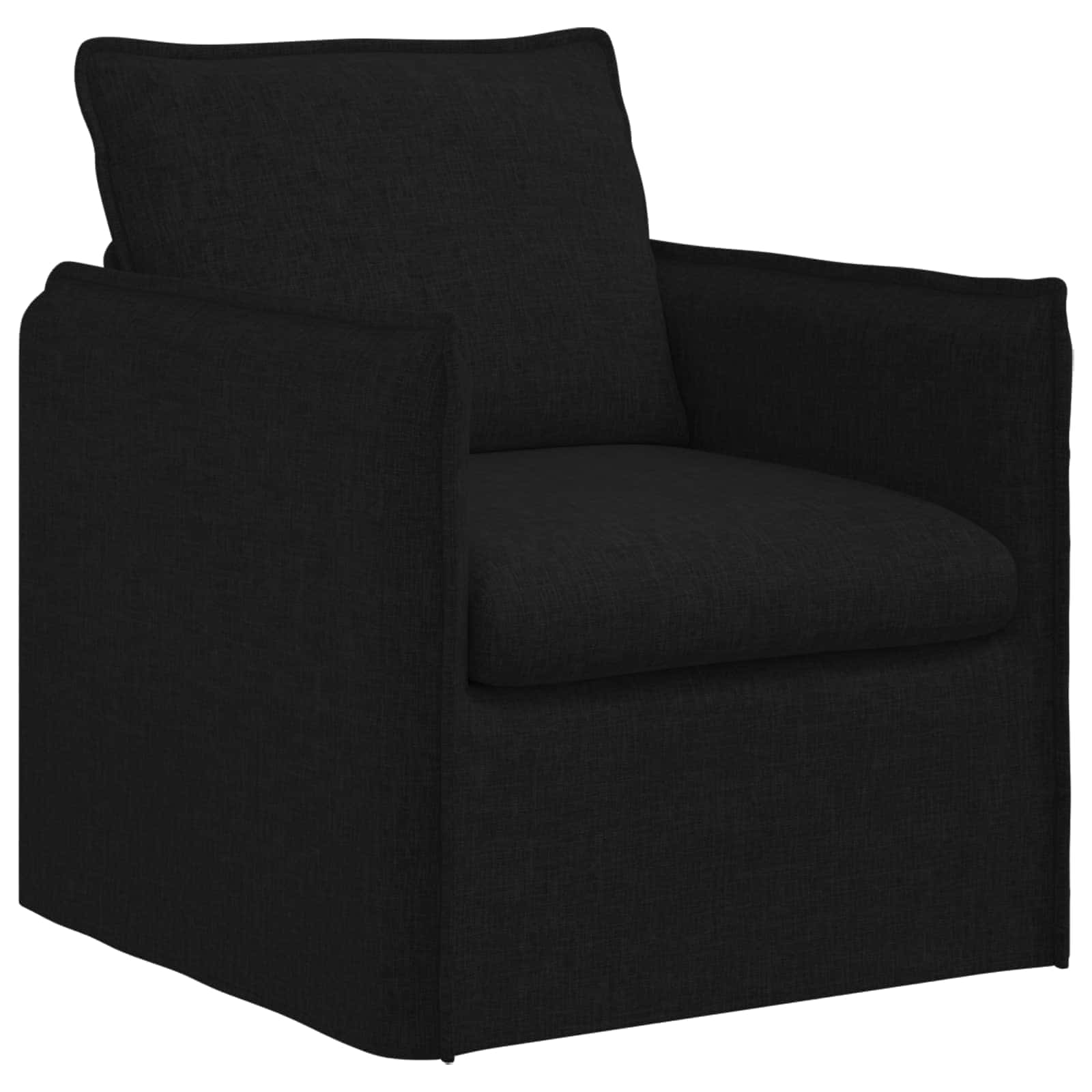 vidaXL Sofa Czarny 75 x 82 x 85 cm tkanina
