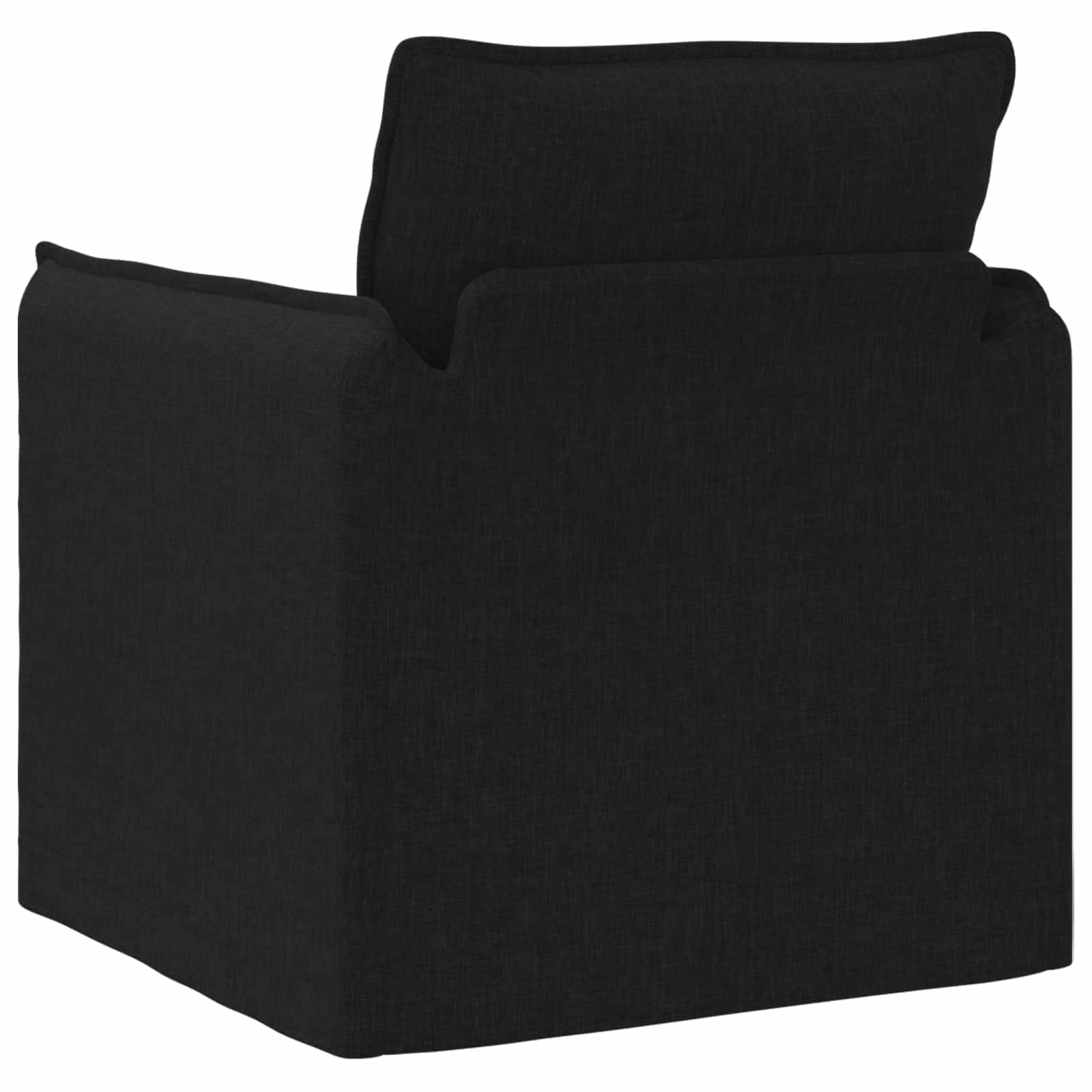 vidaXL Sofa Czarny 75 x 82 x 85 cm tkanina