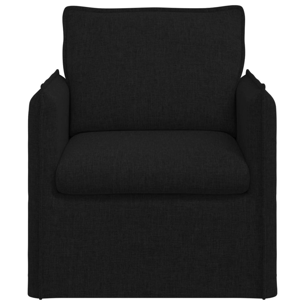 vidaXL Sofa Czarny 75 x 82 x 85 cm tkanina