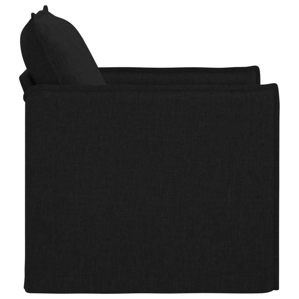 vidaXL Sofa Czarny 75 x 82 x 85 cm tkanina
