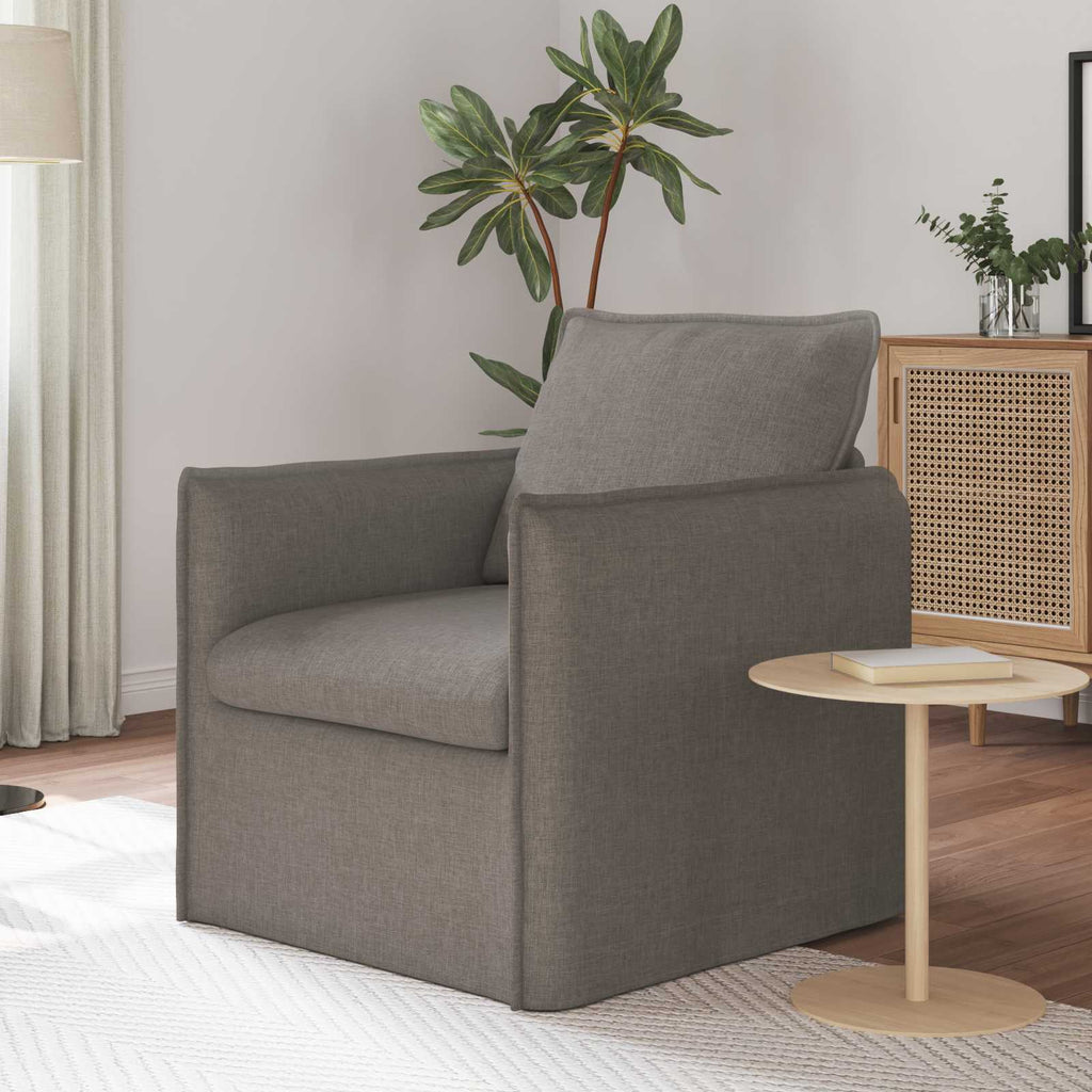 vidaXL Sofa Ciemnoszary 75 x 82 x 85 cm tkanina