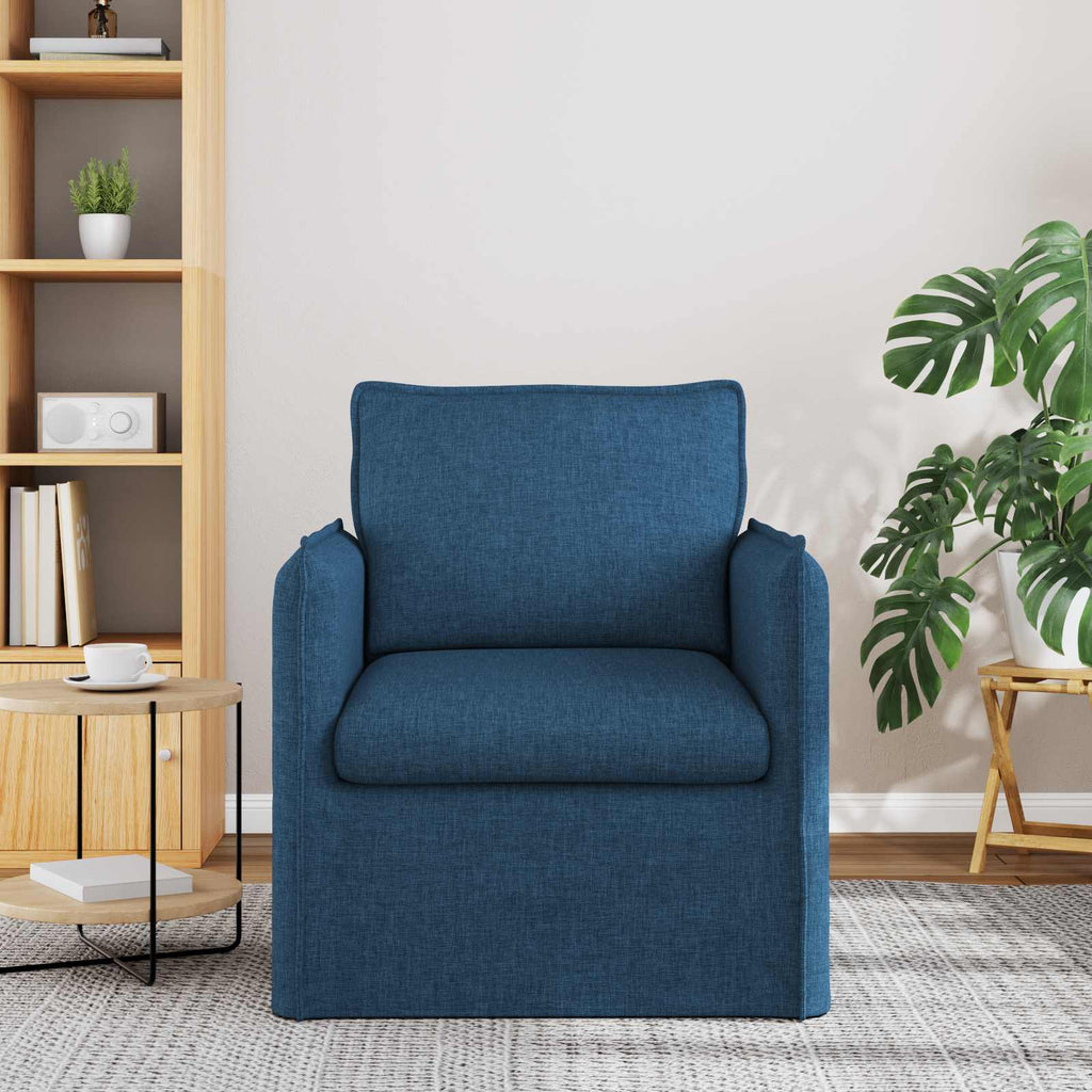 vidaXL Sofa Niebieski 75 x 82 x 85 cm tkanina