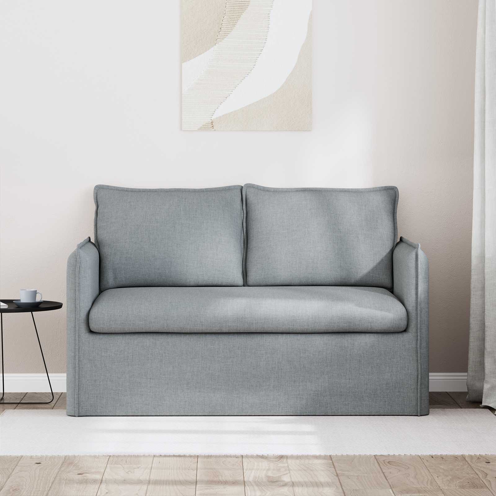 vidaXL Sofa Jasnoszary 136 x 82 x 85 cm tkanina