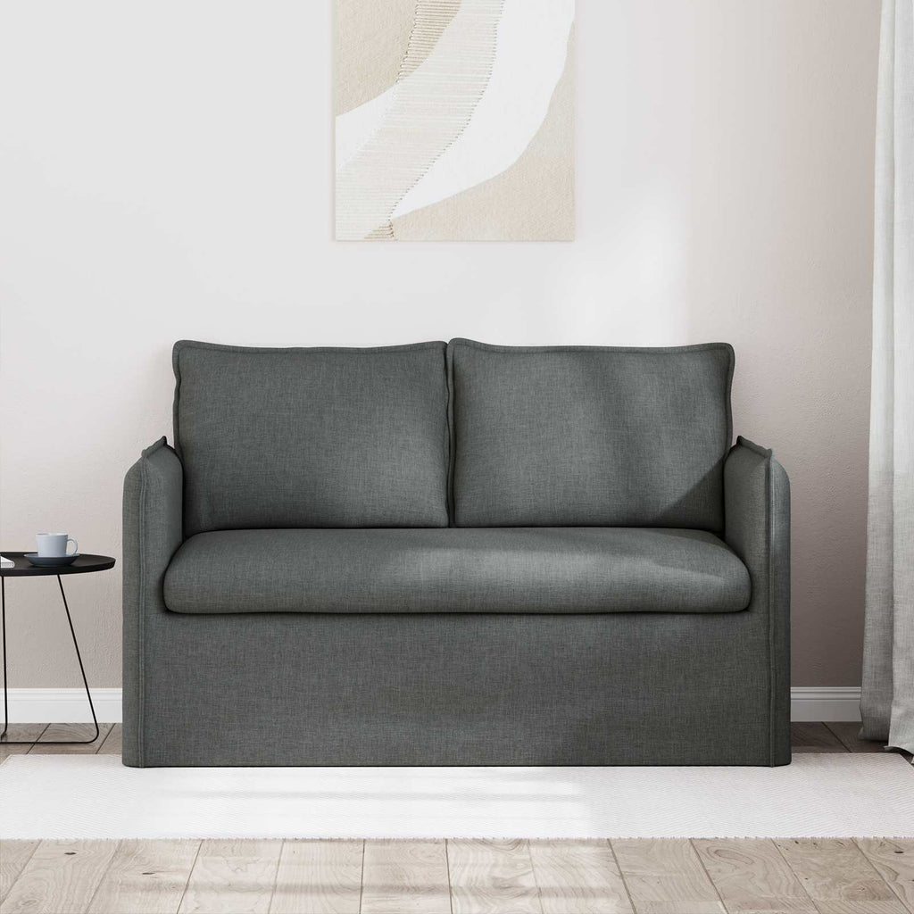vidaXL Sofa Ciemnoszary 136 x 82 x 85 cm tkanina