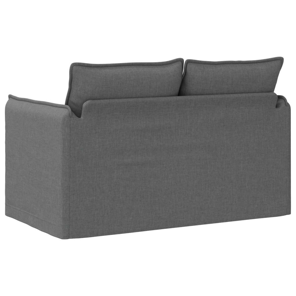 vidaXL Sofa Ciemnoszary 136 x 82 x 85 cm tkanina