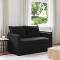 vidaXL Sofa Czarny 136 x 82 x 85 cm tkanina