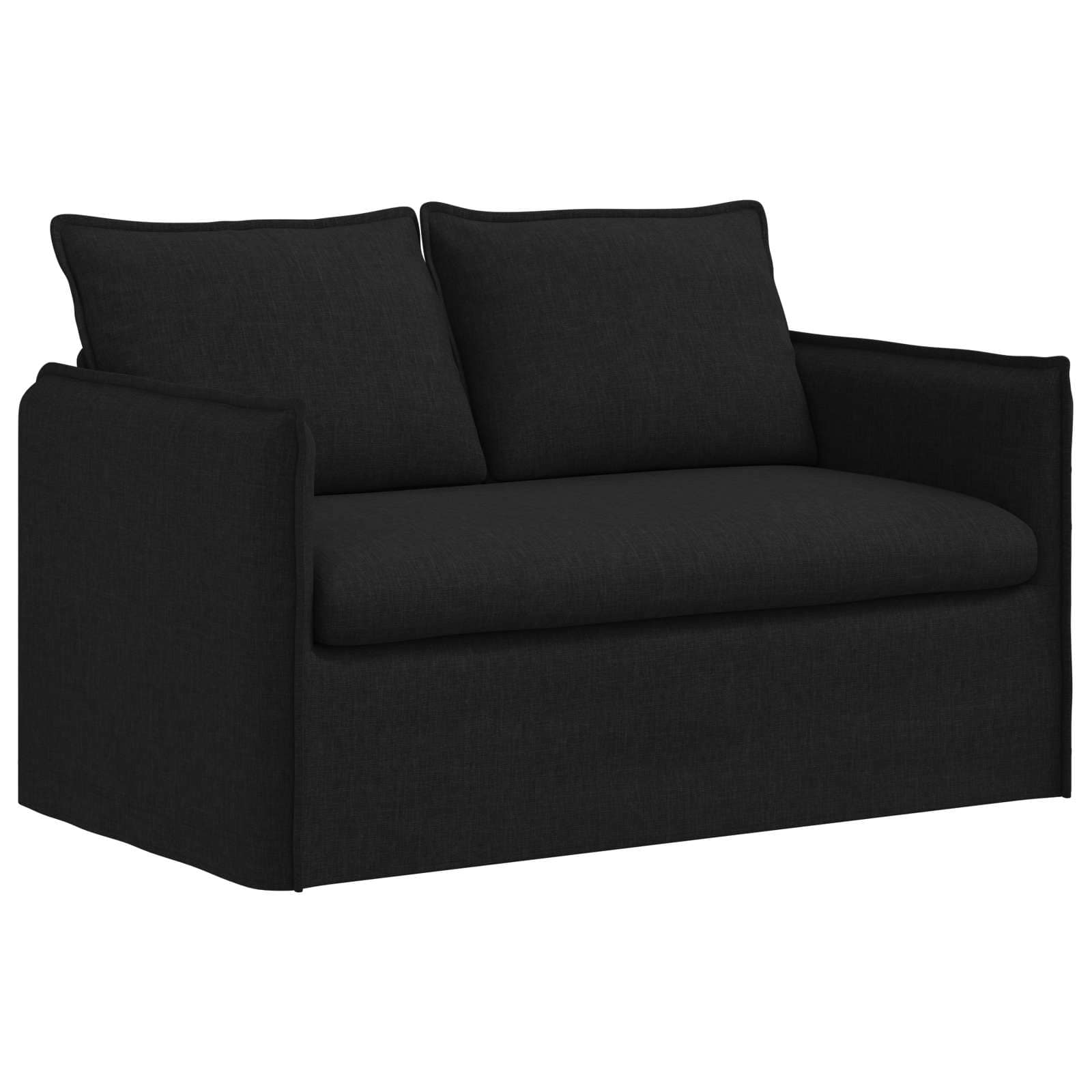vidaXL Sofa Czarny 136 x 82 x 85 cm tkanina