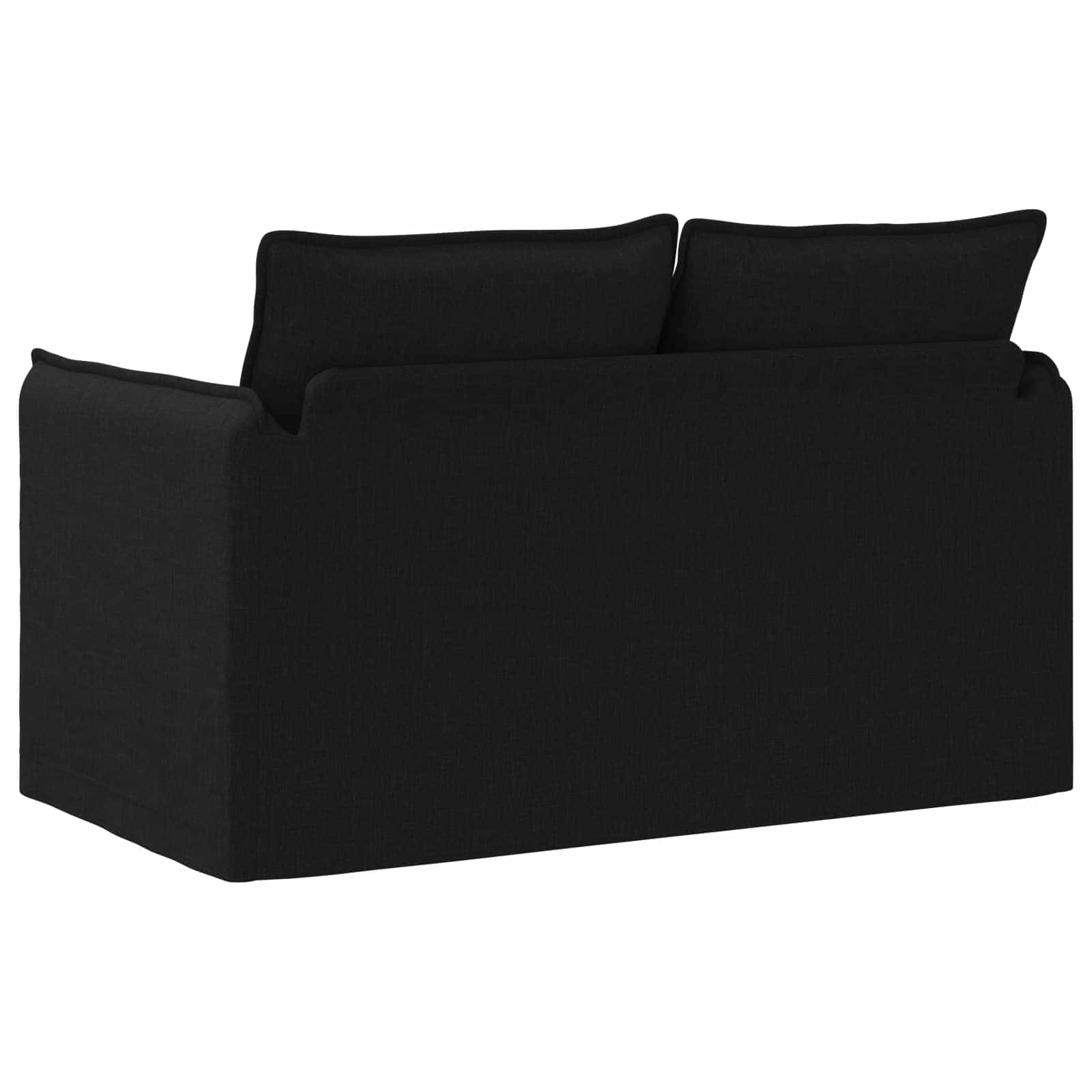 vidaXL Sofa Czarny 136 x 82 x 85 cm tkanina