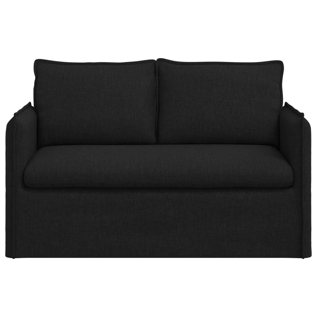 vidaXL Sofa Czarny 136 x 82 x 85 cm tkanina