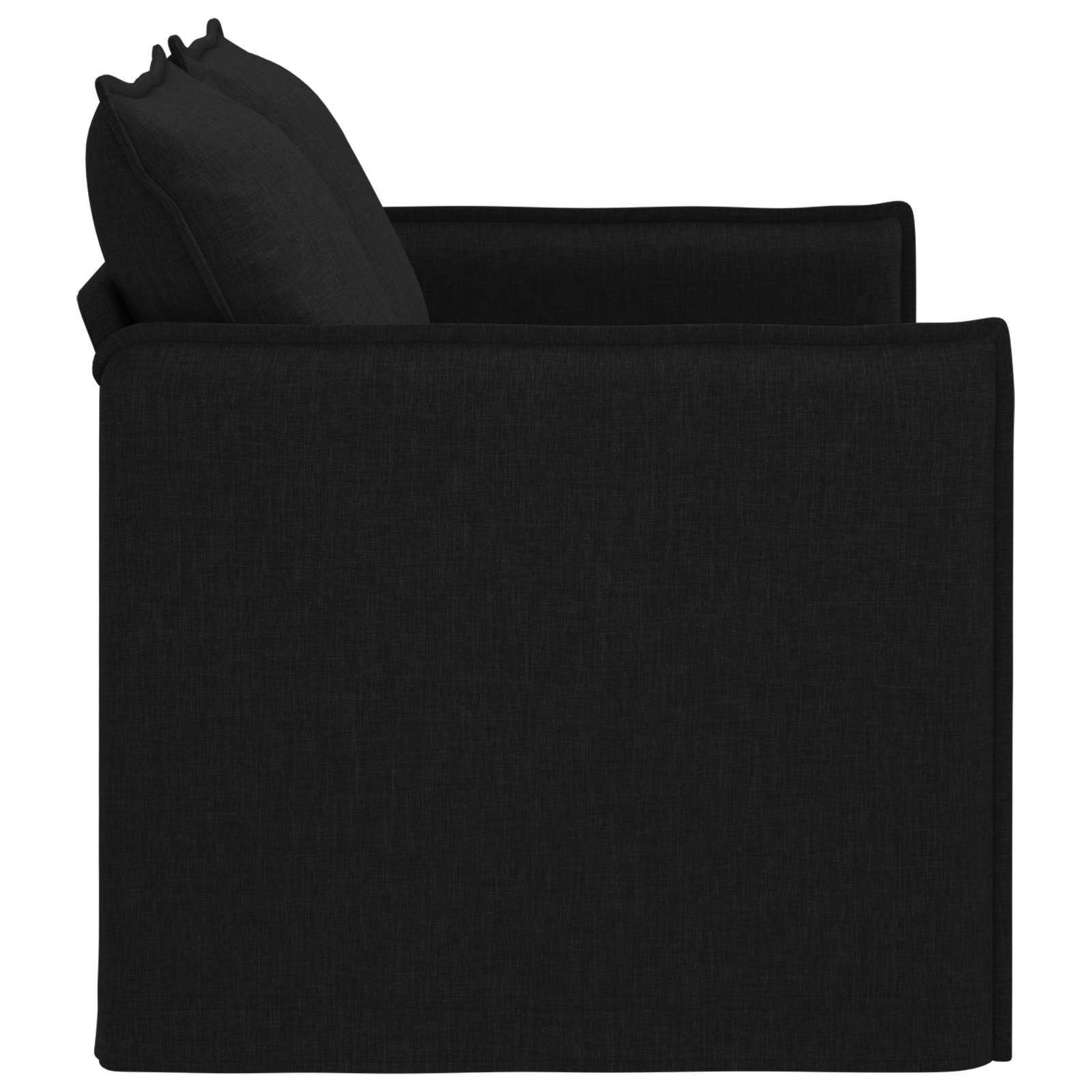 vidaXL Sofa Czarny 136 x 82 x 85 cm tkanina