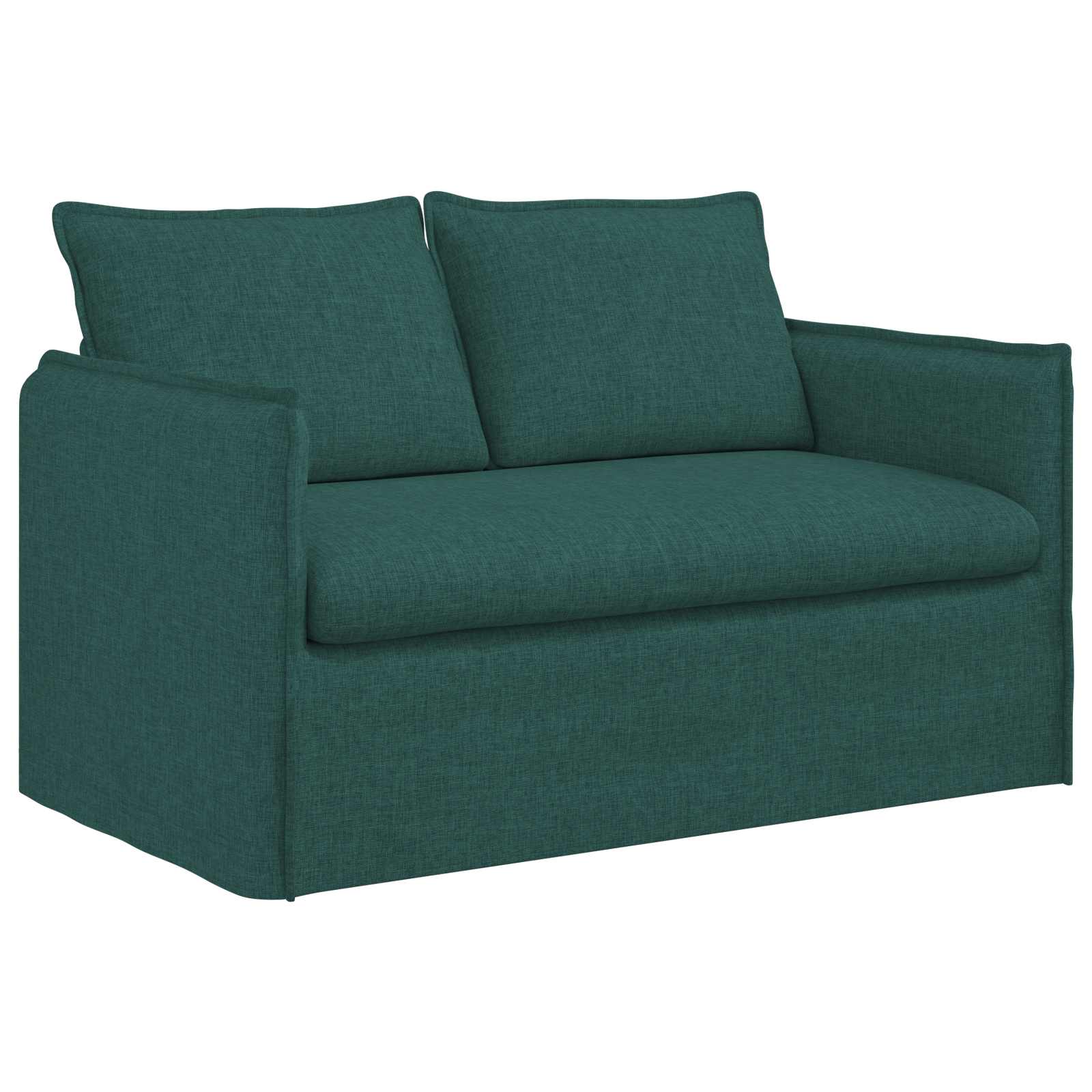vidaXL Sofa Ciemna zieleń 136 x 82 x 85 cm tkanina