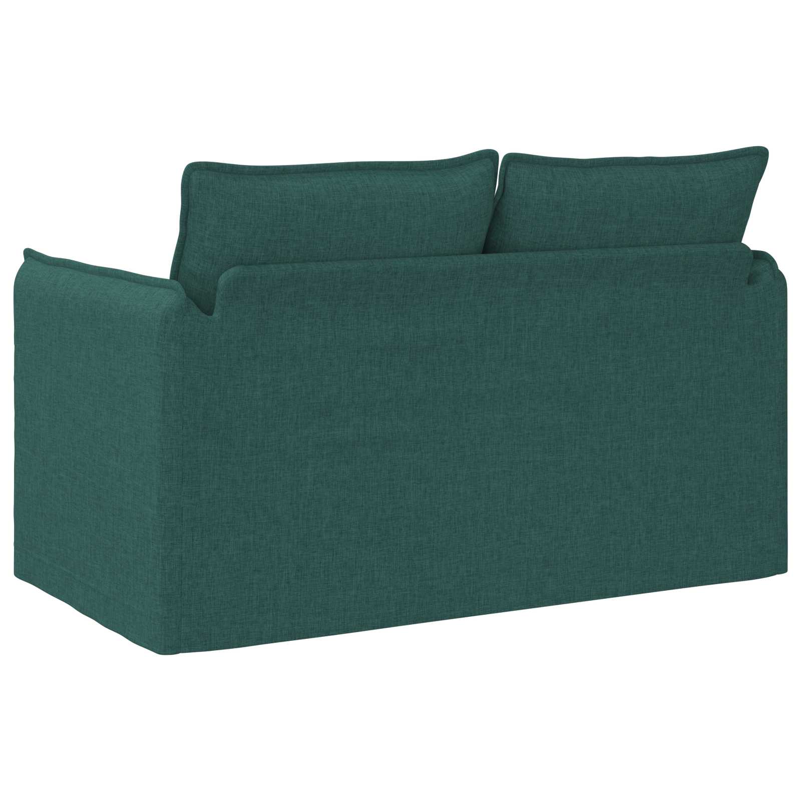 vidaXL Sofa Ciemna zieleń 136 x 82 x 85 cm tkanina