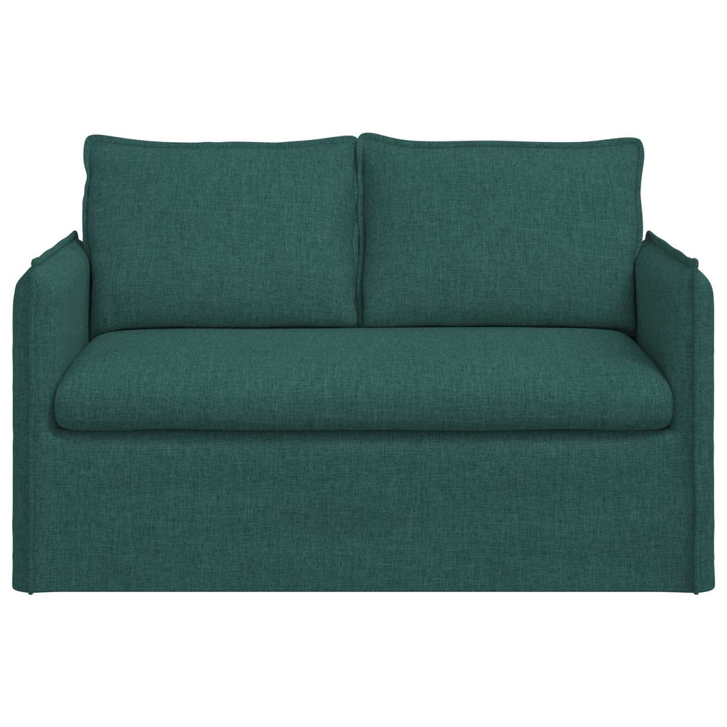 vidaXL Sofa Ciemna zieleń 136 x 82 x 85 cm tkanina