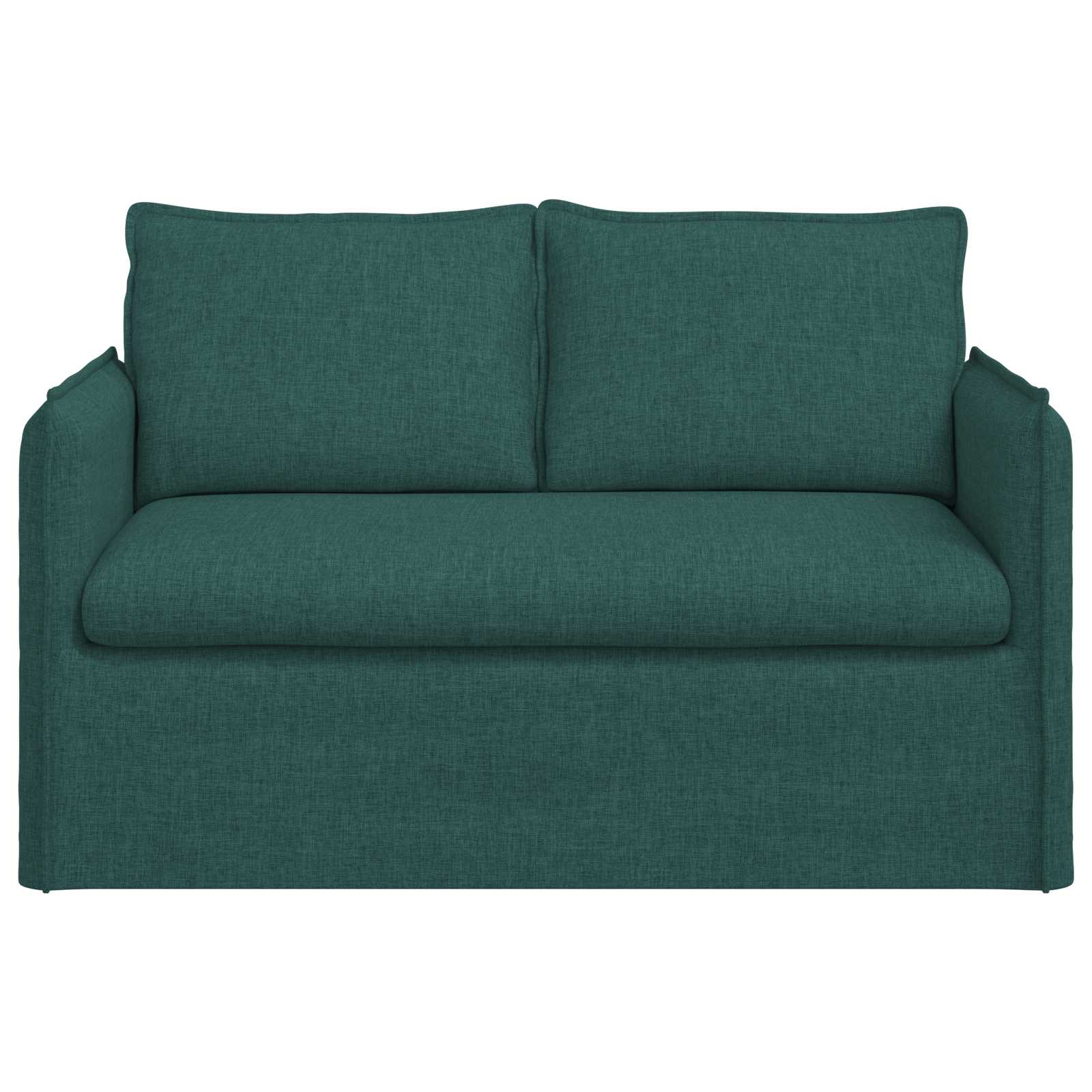vidaXL Sofa Ciemna zieleń 136 x 82 x 85 cm tkanina