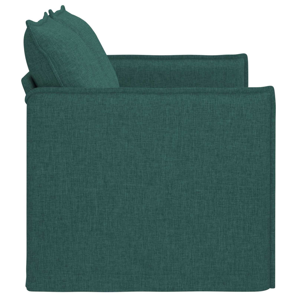 vidaXL Sofa Ciemna zieleń 136 x 82 x 85 cm tkanina