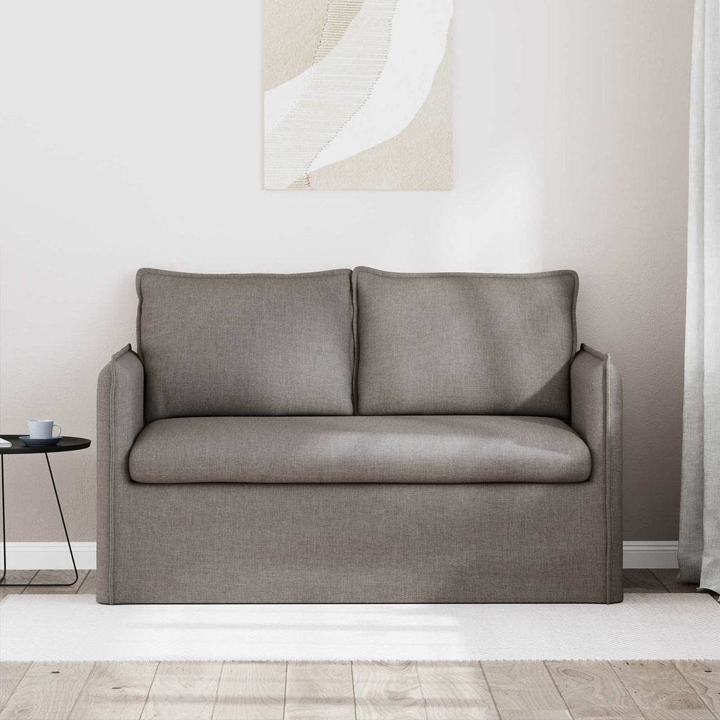 vidaXL Sofa Ciemnoszary 136 x 82 x 85 cm tkanina