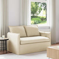 vidaXL Sofa Kremowy 136 x 82 x 85 cm tkanina