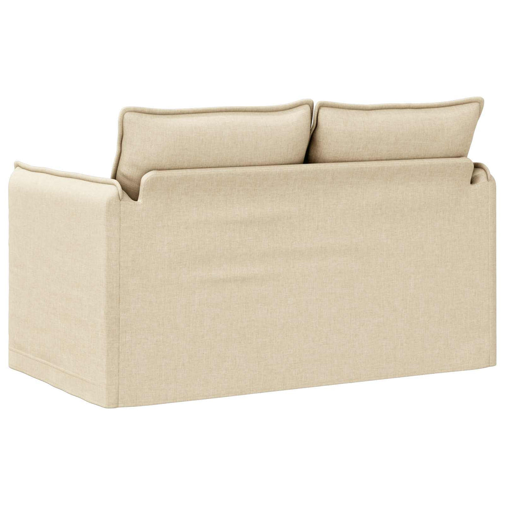 vidaXL Sofa Kremowy 136 x 82 x 85 cm tkanina