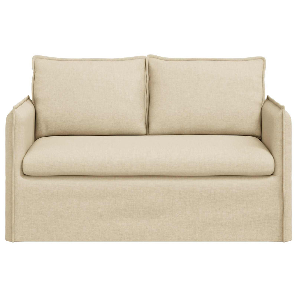 vidaXL Sofa Kremowy 136 x 82 x 85 cm tkanina