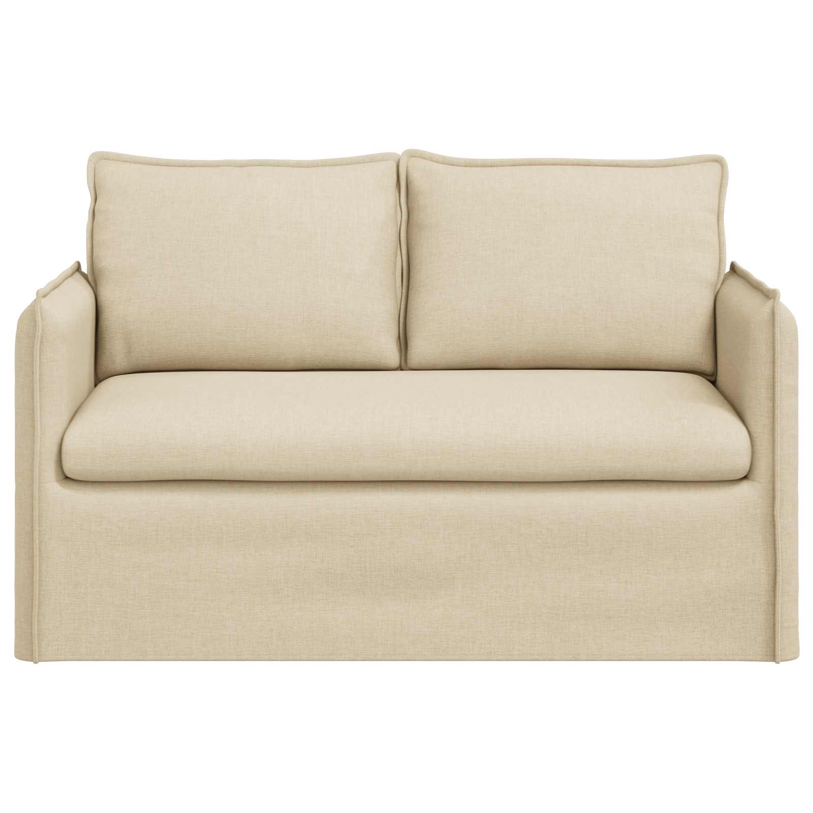 vidaXL Sofa Kremowy 136 x 82 x 85 cm tkanina