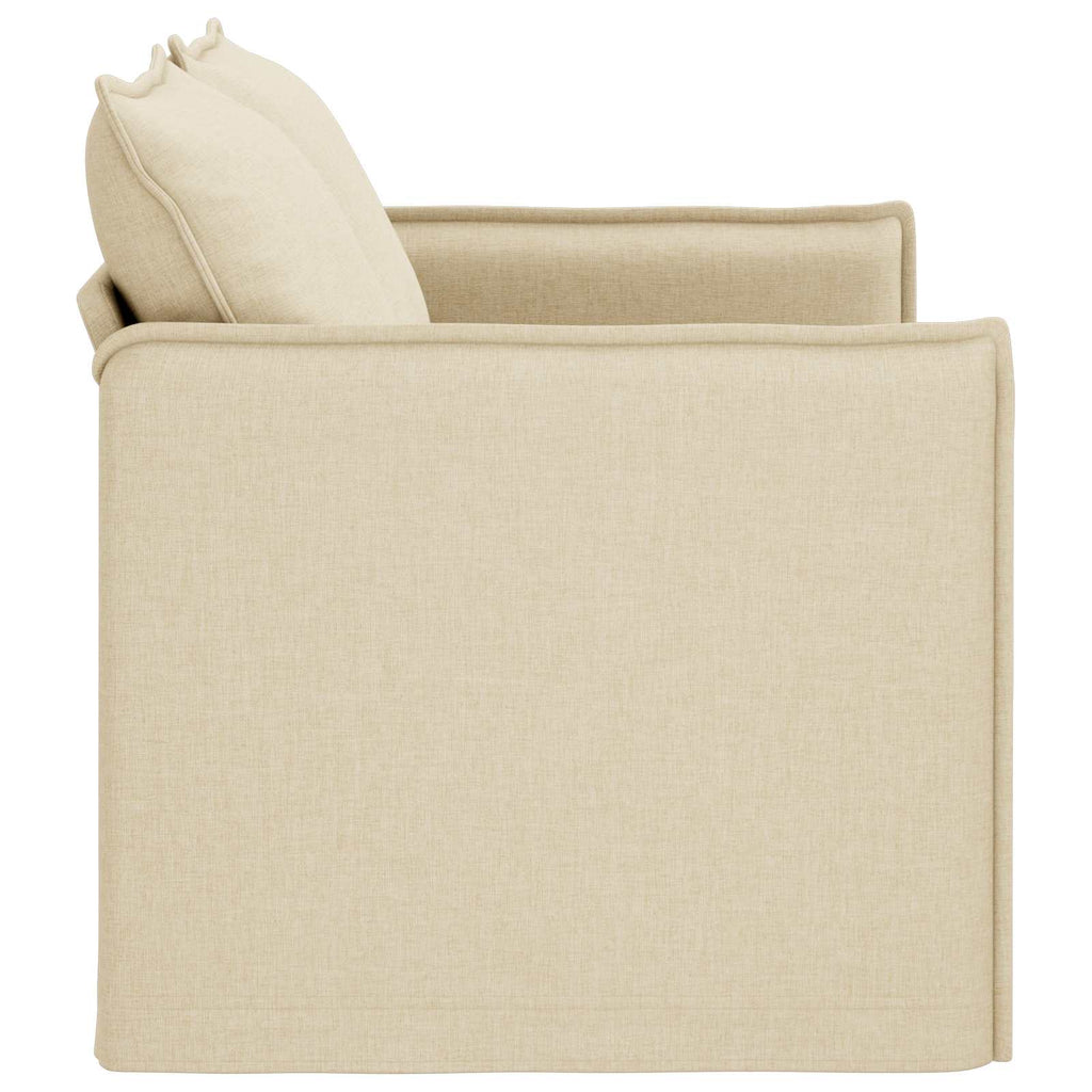 vidaXL Sofa Kremowy 136 x 82 x 85 cm tkanina