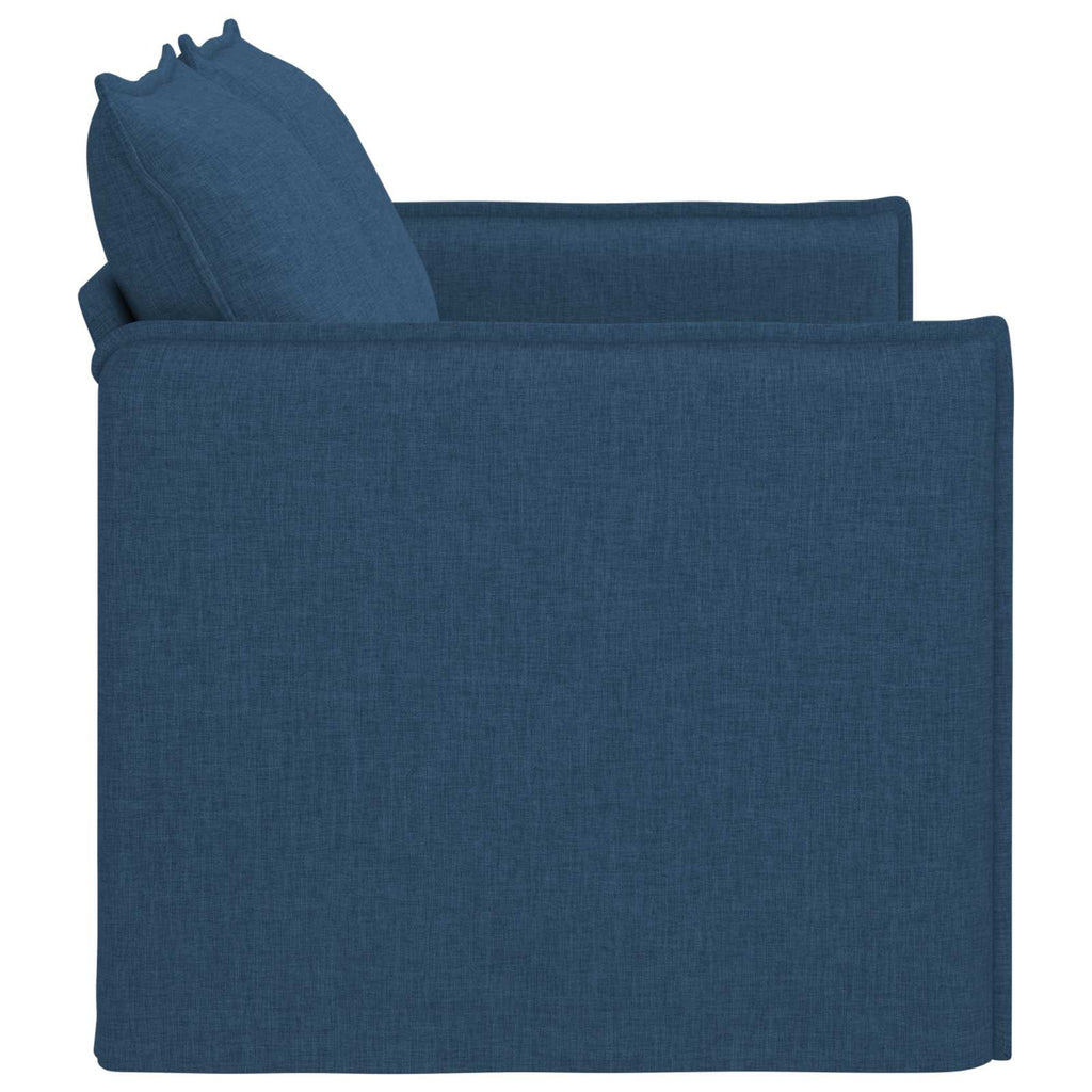 vidaXL Sofa Niebieski 136 x 82 x 85 cm tkanina