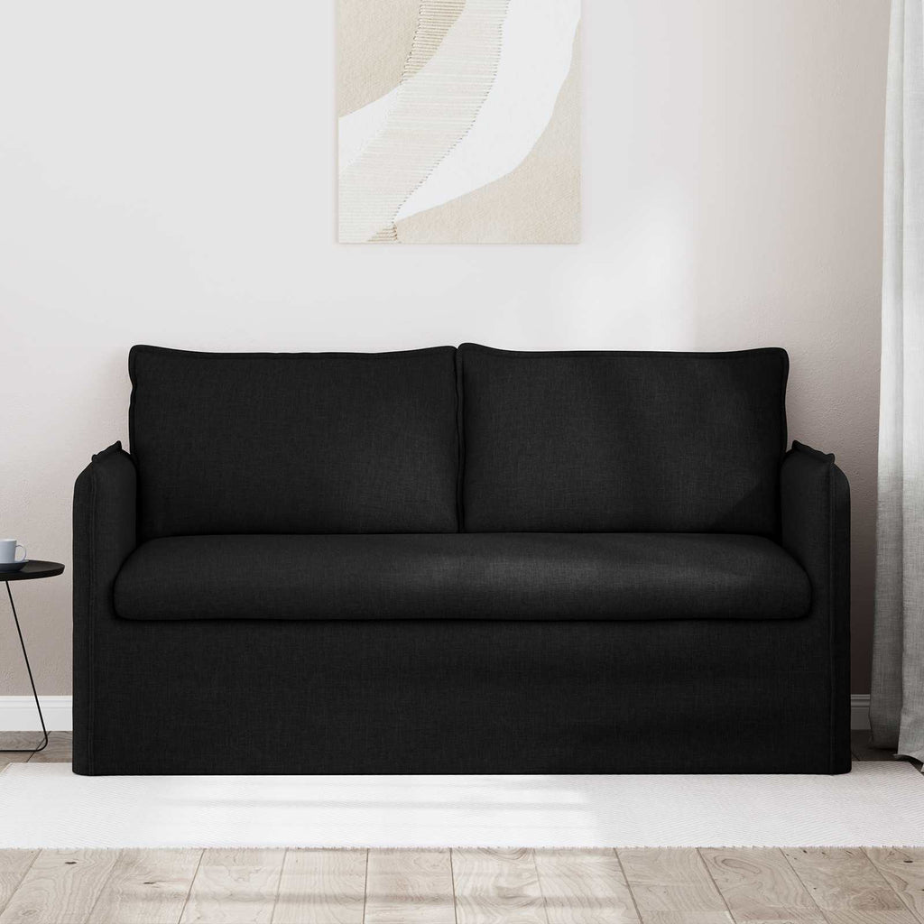 vidaXL Sofa Czarny 156 x 82 x 85 cm tkanina