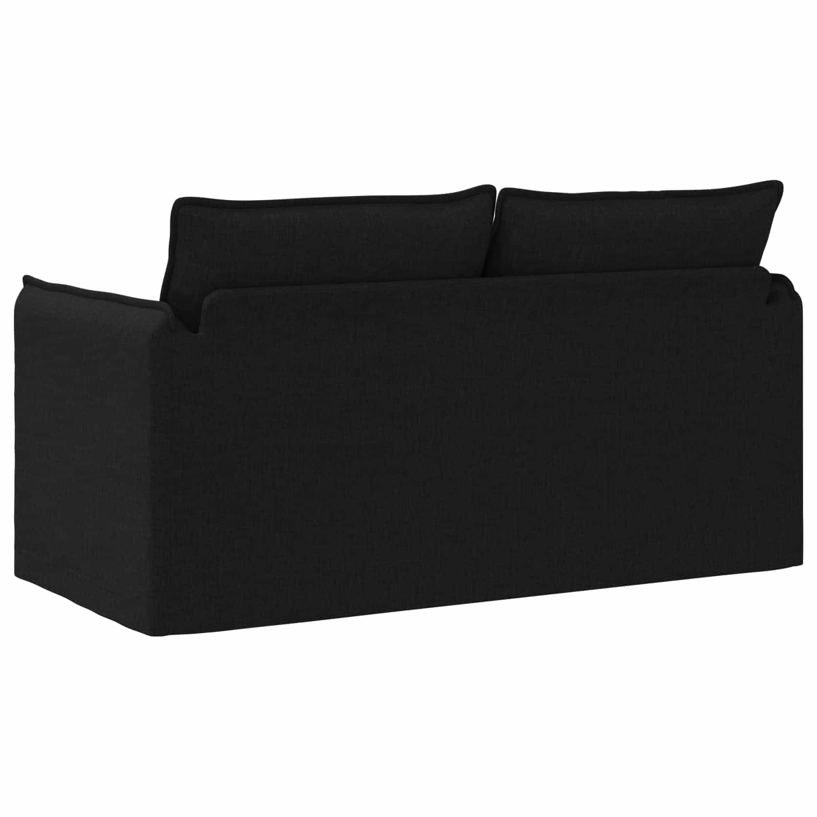vidaXL Sofa Czarny 156 x 82 x 85 cm tkanina