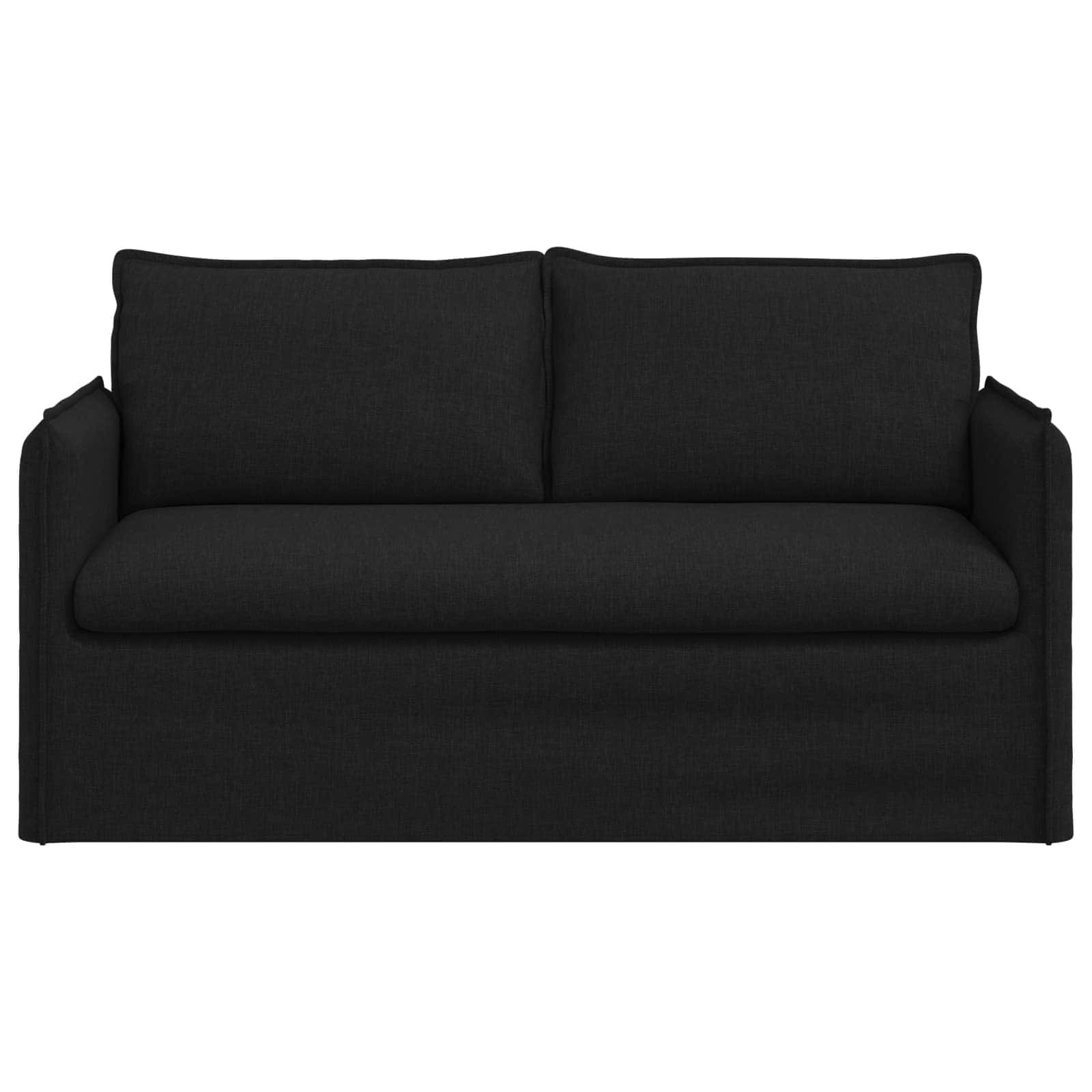 vidaXL Sofa Czarny 156 x 82 x 85 cm tkanina