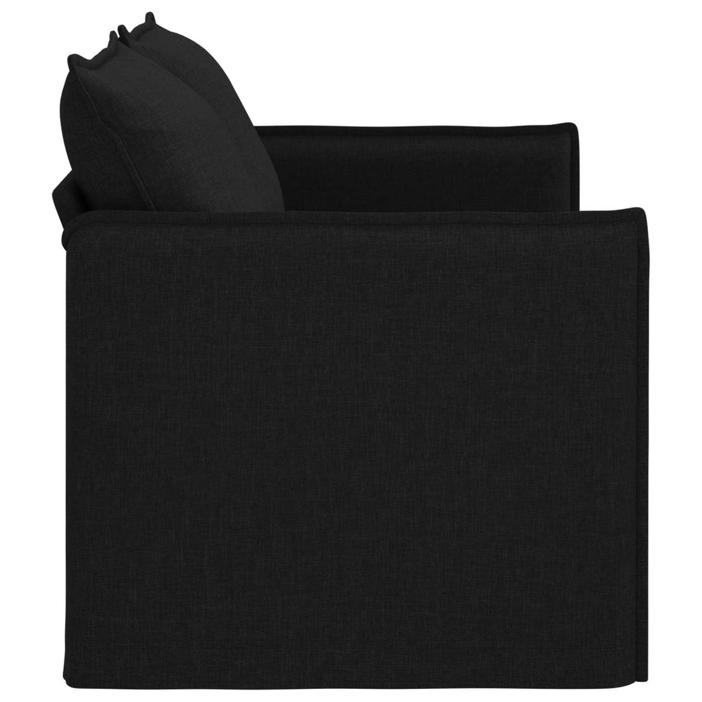 vidaXL Sofa Czarny 156 x 82 x 85 cm tkanina