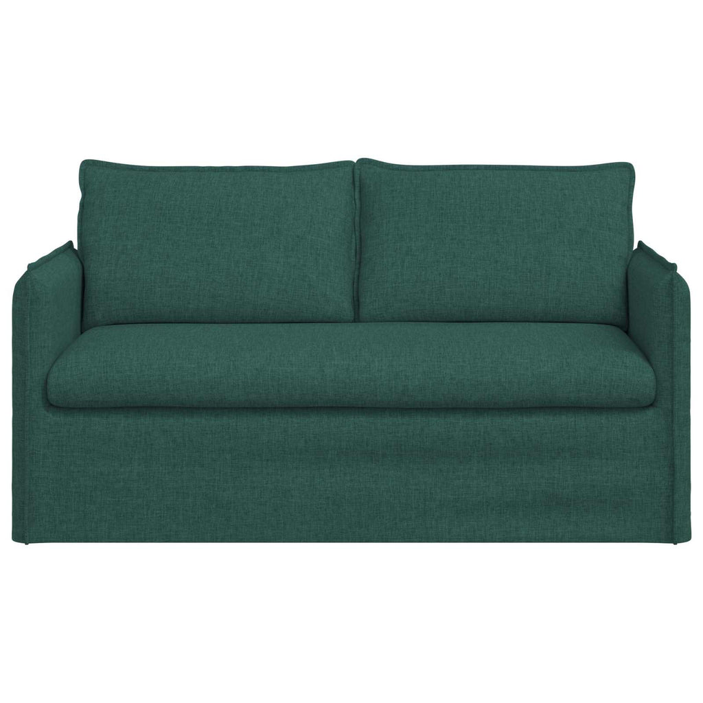 vidaXL Sofa Ciemna zieleń 156 x 82 x 85 cm tkanina