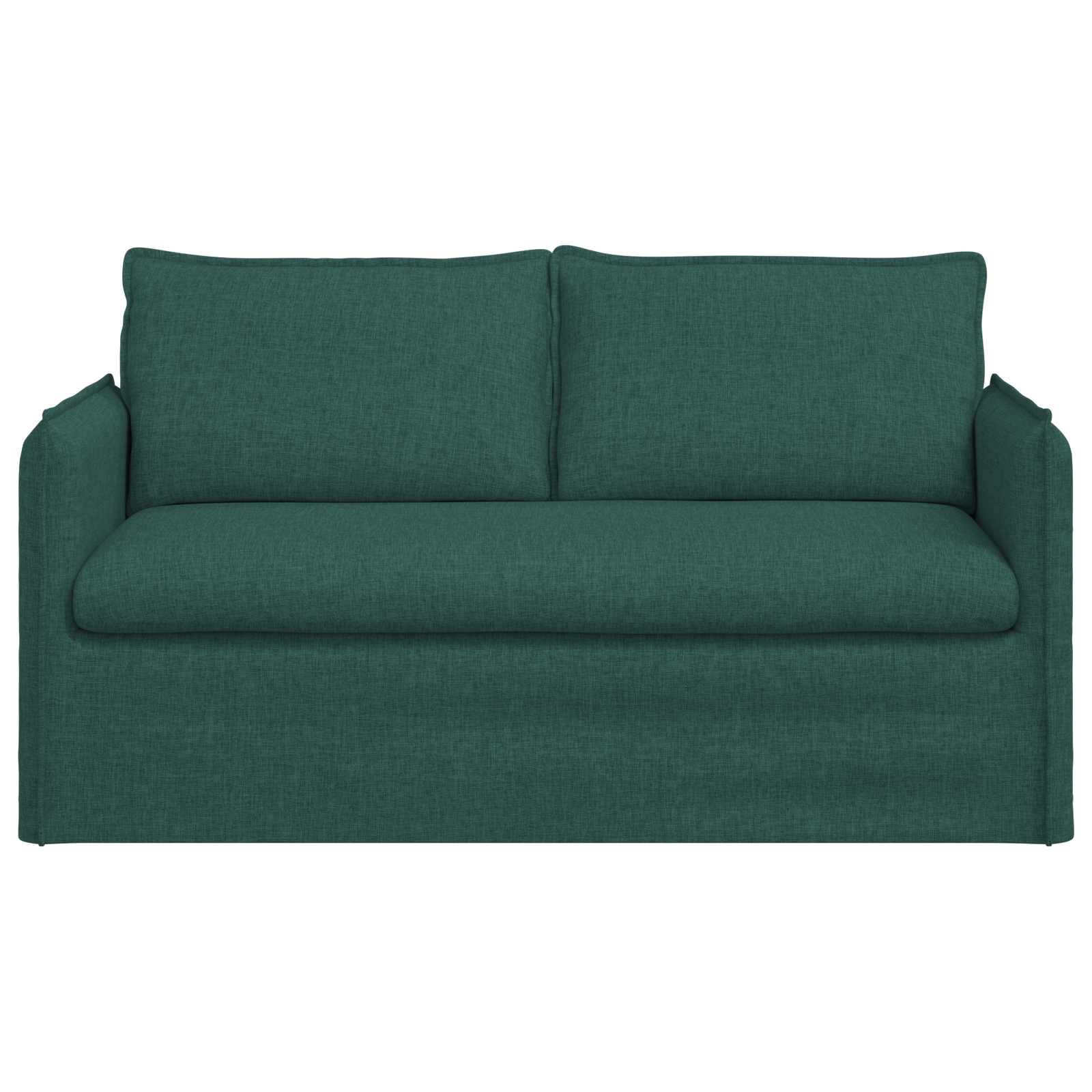 vidaXL Sofa Ciemna zieleń 156 x 82 x 85 cm tkanina