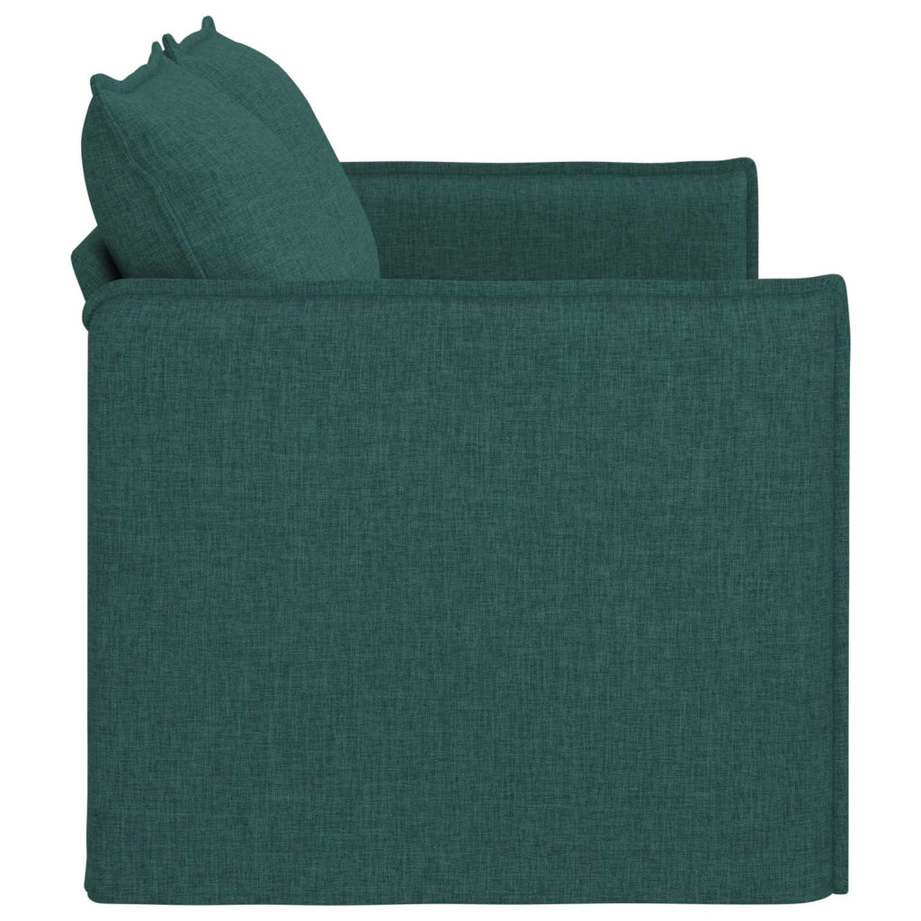 vidaXL Sofa Ciemna zieleń 156 x 82 x 85 cm tkanina