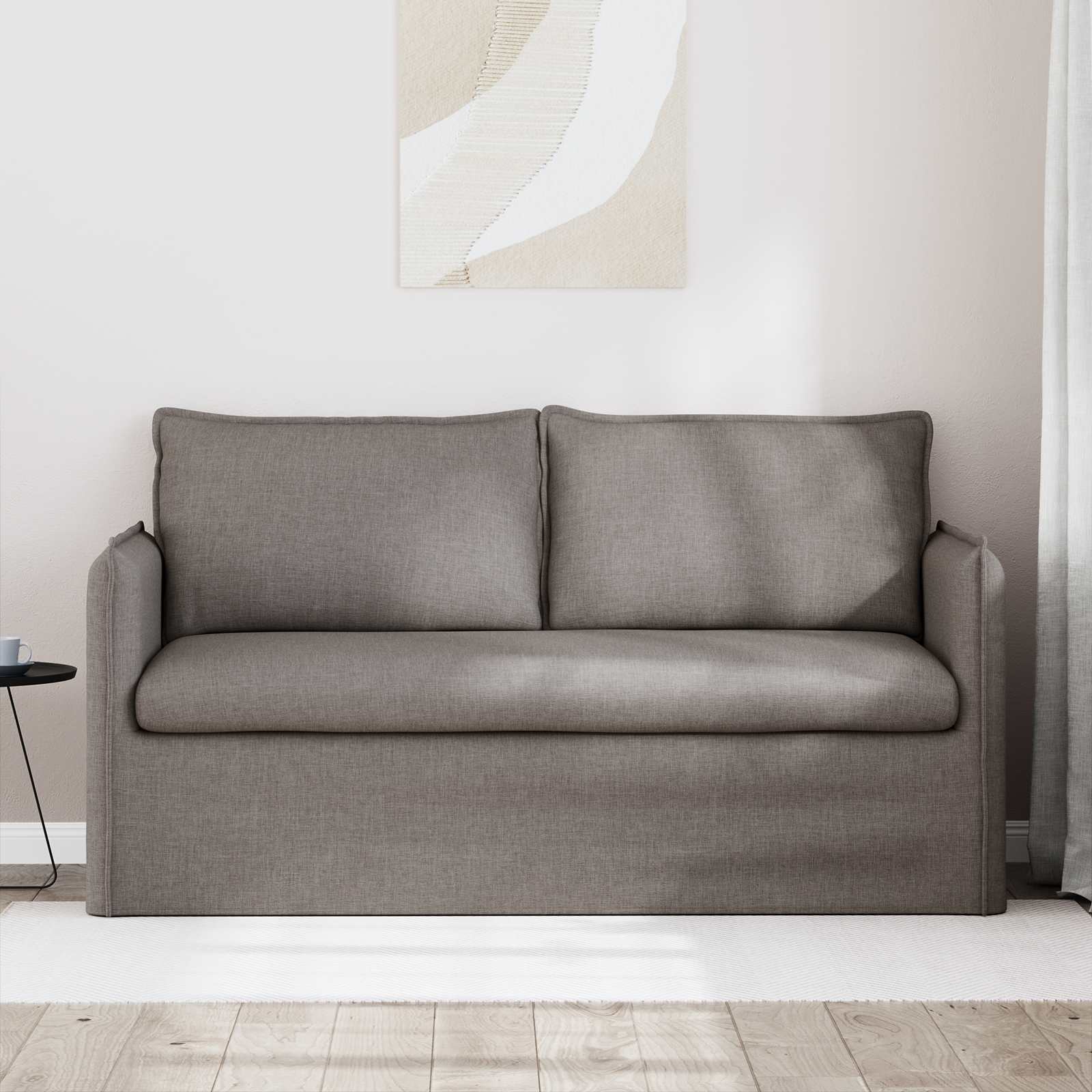 vidaXL Sofa Ciemnoszary 156 x 82 x 85 cm tkanina