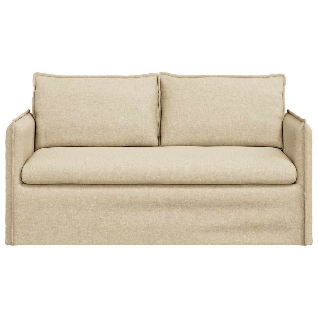 vidaXL Sofa Kremowy 156 x 82 x 85 cm tkanina