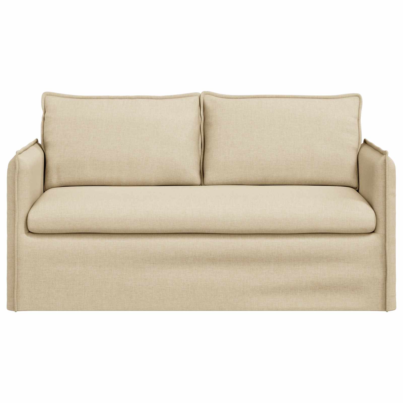 vidaXL Sofa Kremowy 156 x 82 x 85 cm tkanina