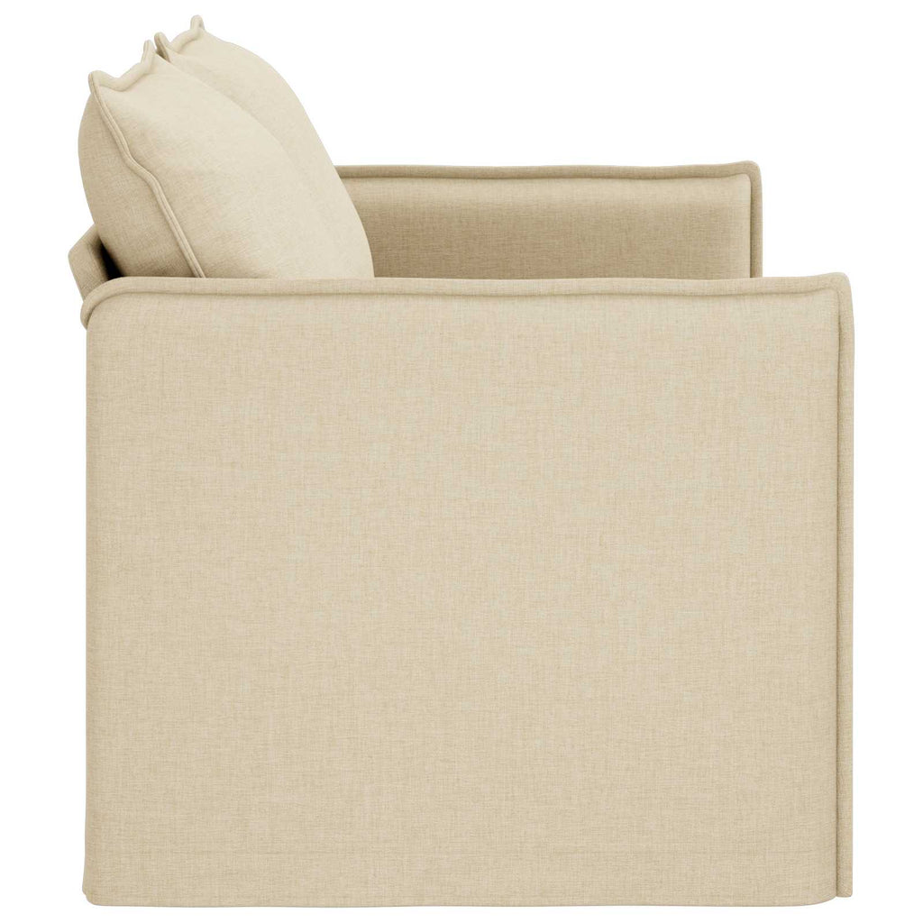 vidaXL Sofa Kremowy 156 x 82 x 85 cm tkanina