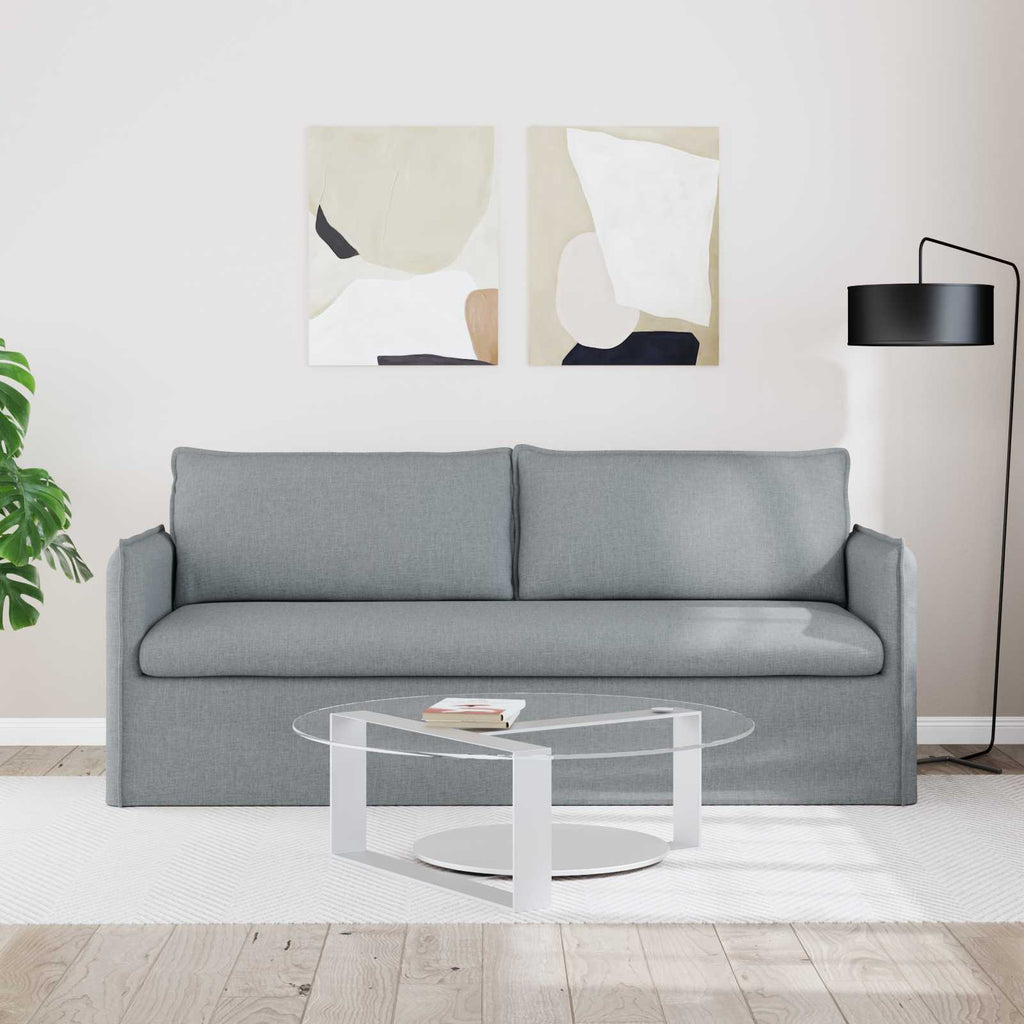 vidaXL Sofa Jasnoszary 196 x 82 x 85 cm tkanina