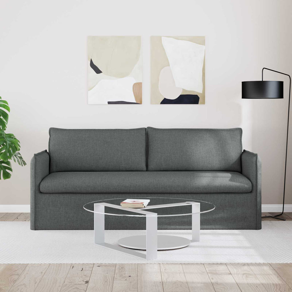 vidaXL Sofa Ciemnoszary 196 x 82 x 85 cm tkanina